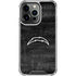 NFL Los Angeles Chargers Black & White iPhone 16 Pro Clear Case